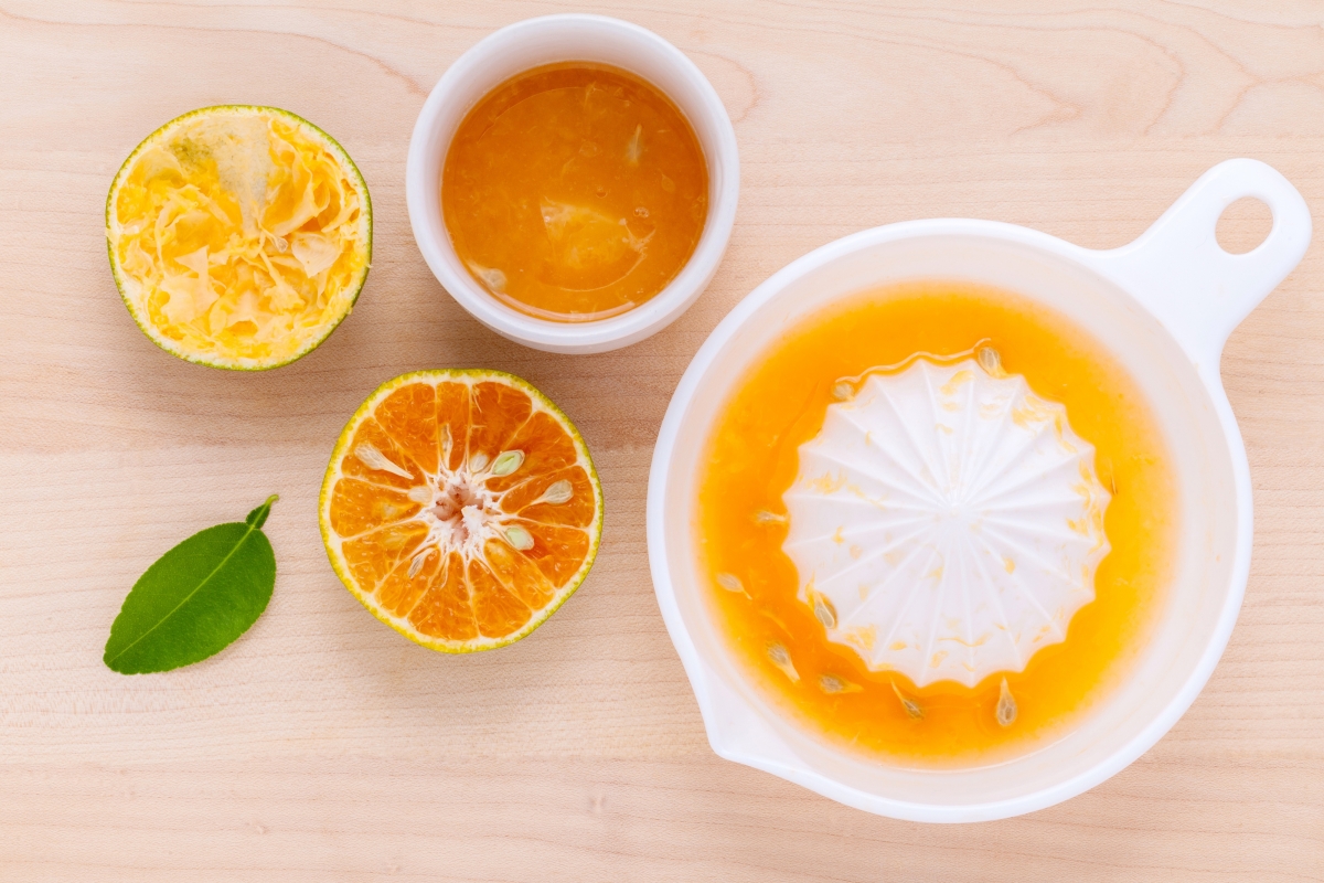 小清新水果橙汁饮料图片