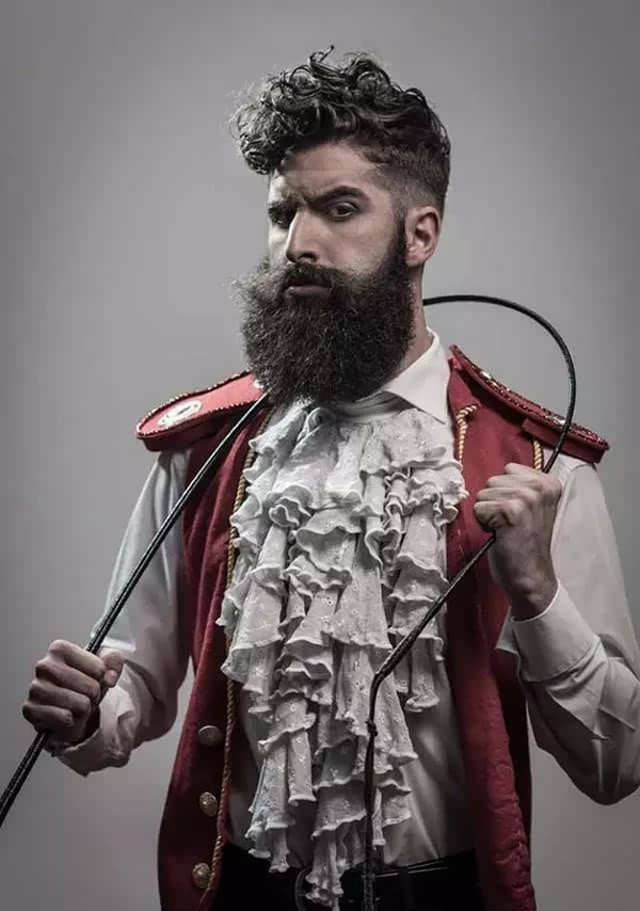 绅士头 胡子造型狂野有味[4P] 来自西班牙的创意发型设计
