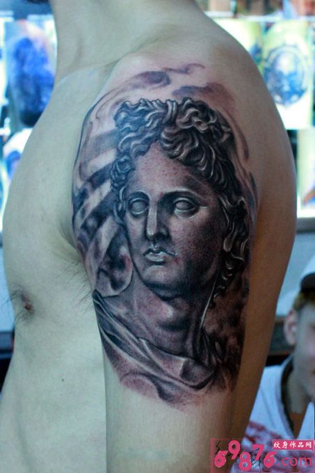 希腊太阳神阿波罗手臂纹身