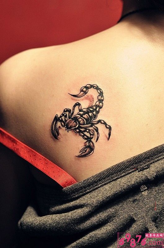 肩膀图腾蝎子纹身图案