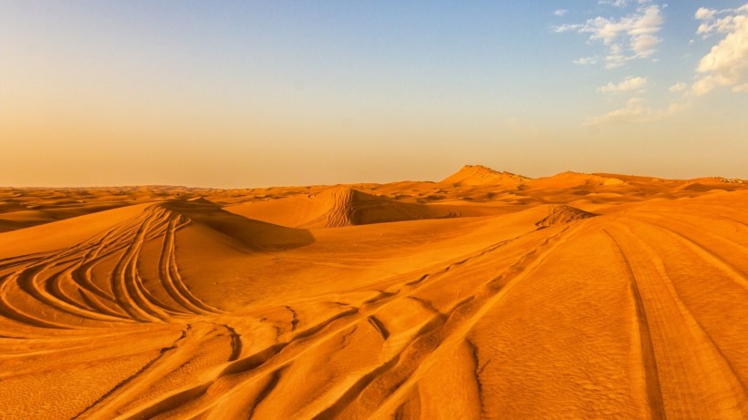荒芜的沙漠风光图(13张高清图片)